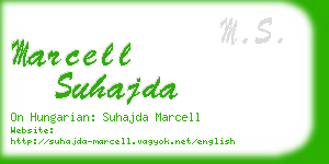 marcell suhajda business card